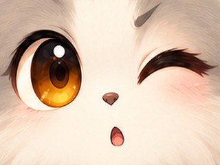 ウインクするモカ